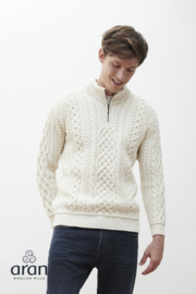 Aran Woollen Mills Pullover Lex – Natural