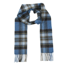 Irisch Wollschal Blau Royal Sage Plaid