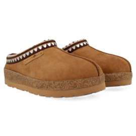 Haflinger-Lammfell-Slipper Lakota - Kastanie