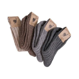Alpaca sokken Dun in 4 kleuren