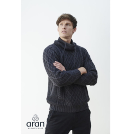 Aran Woollen Mills sweater Bart Anthracite