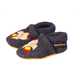 Haflinger baby pantoffel Juri Raket - Jeans