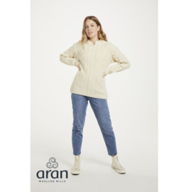 Aran Woollen Mills Pullover Ingrid - Naturel