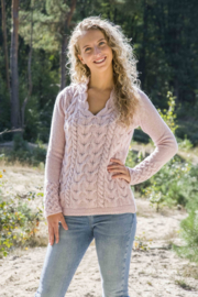 Irelandseye sweater Elsa - Pink Mist