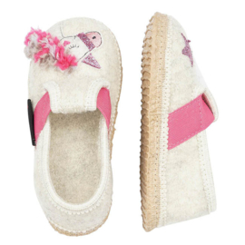 Kids slippers Unicorn slippers - Wool white