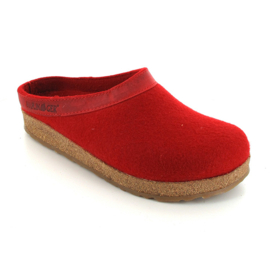 Haflinger slipper Grizzly - Ruby Red