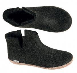 Glerups pantoffel Femke - Charcoal