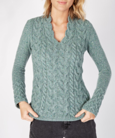 Irelandseye Damen Pullover Elsa Ocean Mist