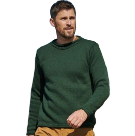 Aran Woollen Mills Pullover Dave Grün