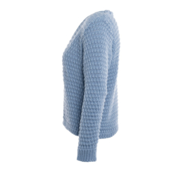 Knit Factory damesvest Becky - Chrystal Blue