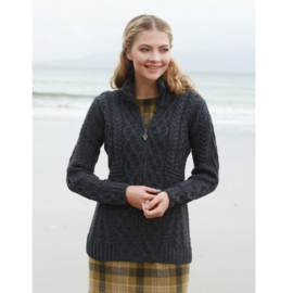 Aran Woollen Mills Strickjacke Jose - Graphit