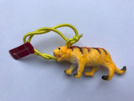 Haarelastiek tijger met geel elastiek