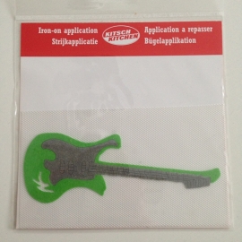 Strijkapplicatie gitaar groen