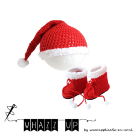 WHAZZ UP haakpatronen newborn kerstmuts en slofjes (PDF)