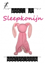 WHAZZ-UP naaipatroon sleepkonijn (knuffeldoekje)