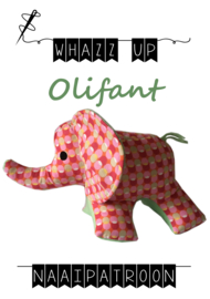 WHAZZ UP naaipakket olifant roze stip