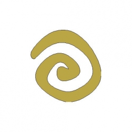 opstrijk motief spiraal (goud)