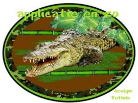 SUPER full color applicatie krokodil