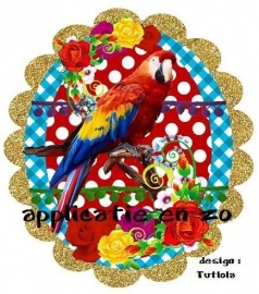SUPER full color applicatie papegaai