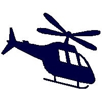 veloursmotief helikopter