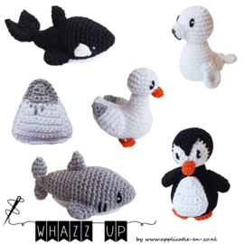 WHAZZ UP haakpatronen inimini zeedieren set 2 (PDF)