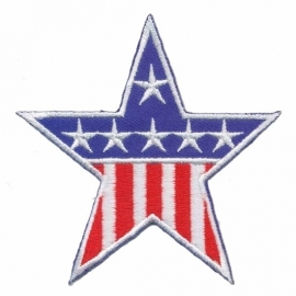 strijkapplicatie ster met stars and stripes