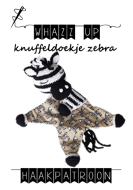 WHAZZ UP haakpatroon knuffeldoekje zebra