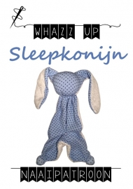 WHAZZ-UP naaipatroon sleepkonijn (knuffeldoekje)