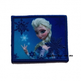 strijkapplicatie Elsa rechthoek van Frozen