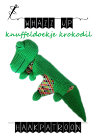 WHAZZ UP haakpatroon knuffeldoekje krokodil