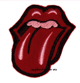 strijkapplicatie `rolling stones` tong