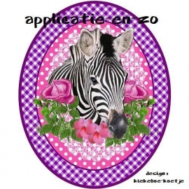 SUPER full color applicatie zebra paars