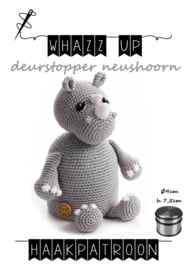 WHAZZ UP haakpatroon deurstopper neushoorn (PDF)