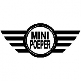 veloursmotief Mini poeper