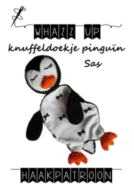 WHAZZ UP haakpatroon knuffeldoekje pinguïn Sas