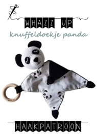 WHAZZ UP haakpatroon knuffeldoekje panda