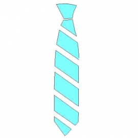 veloursmotief kleine stropdas