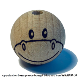 WHAZZ UP houten kraal nijlpaard 25 mm