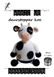 WHAZZ UP haakpatroon deurstopper koe