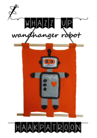 WHAZZ UP haakpatroon wandhanger robot