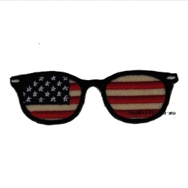 strijkapplicatie zonnebril americaanse vlag