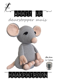 WHAZZ UP haakpatroon deurstopper muis