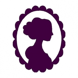 silhouette in een frame