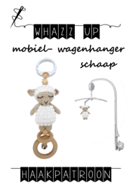 WHAZZ UP haakpatroon schaap voor mobiel/ box/ wagenhanger