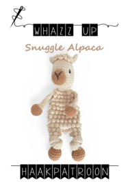 WHAZZ UP haakpatroon knuffel/ snuggle doekje alpaca