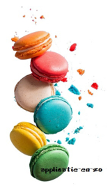 SUPER full color strijkapplicatie macarons