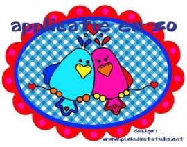 SUPER full color applicatie Love Birds