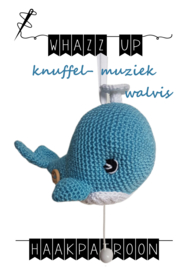 WHAZZ UP haakpatroon wandhanger walvis