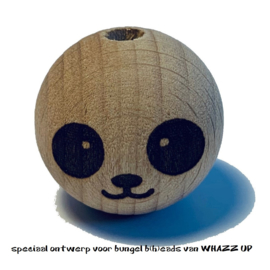 WHAZZ UP houten kraal  panda 25 mm