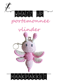WHAZZ UP haakpakket portemonnee vlinder